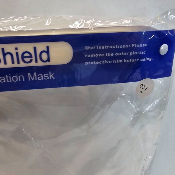 Full Face Shield Protective Isolation Mask 8.5x13" Clear Cover - Picture 4 of 8